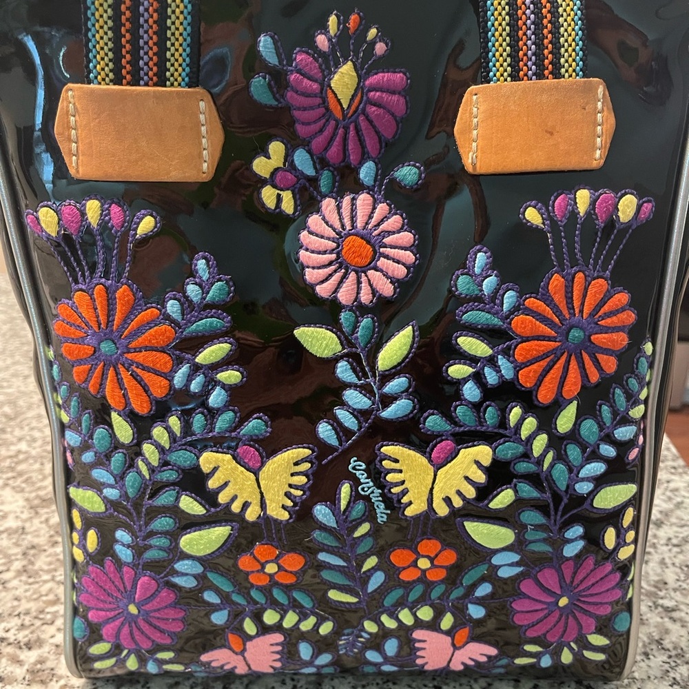 Consuela Embroidered Classic Tote in Tia